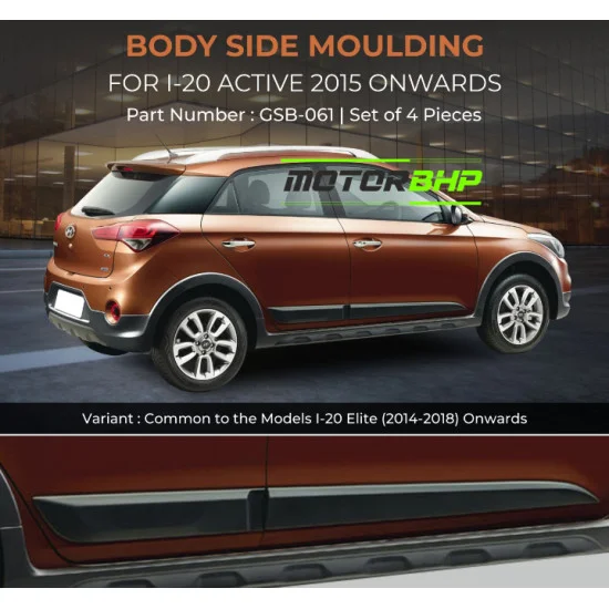 Buy Hyundai i20 Active Body Side Moulding Car Accessories
